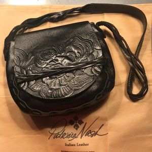 Patricia Nash Firenze Tooled Leather Saddle Back